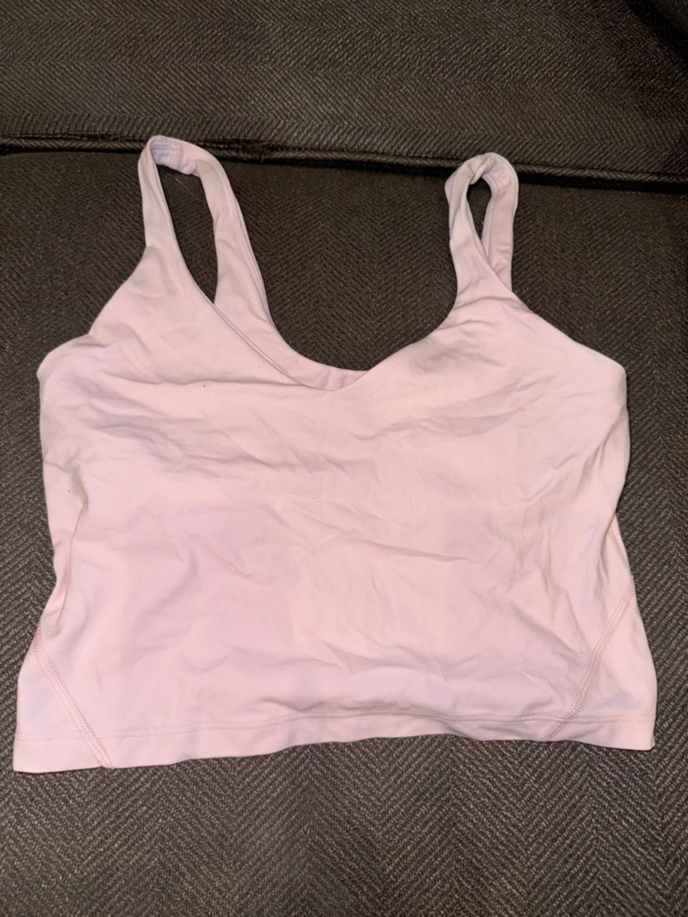 lululemon athletica Pale Pink Scoop Sports Bra Tank